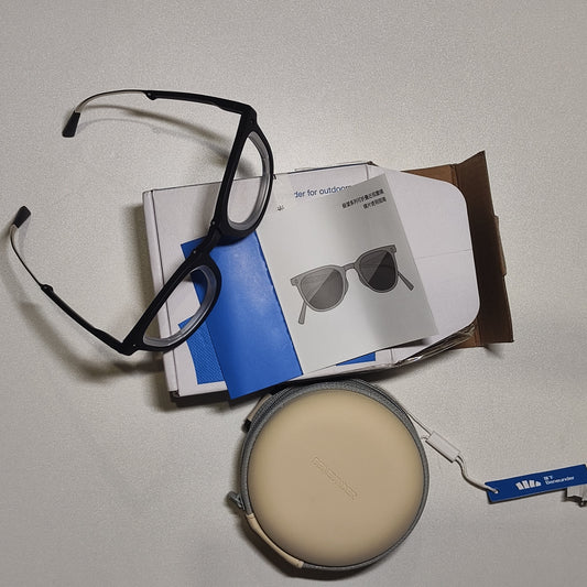 [036]M Jiaoxia Prescription Sunglasses for Women and Men with UV Protection, Glare Resistance, Foldable Design for Sun Protection and Driving