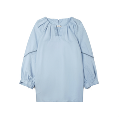 [342]MM   French-style Beaded Loose-fitting Blouse for Women  Summer New Arrival Elegant and Stylish Lyocell Tencel Top