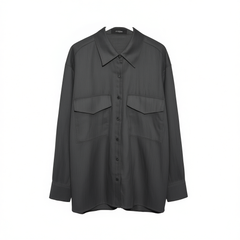[317]G   WXLSTUDIO Women's Preppy Linen Shirt