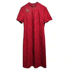 [721]G  Elegant High-End Qipao for Bride's Mother - 2025 Summer Modified Wedding Attire, May Wedding Dress