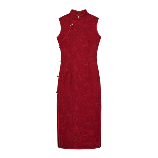 [206]NM   Red Toast Dress for Bride, Qipao for Petite, Bridal Wedding Dress, New Chinese Style Wedding Dress with Modified and Exquisite Design