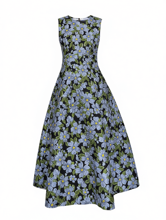 [819]MN [Promotional Price] 2025 New Collection French Cocktail Dress Luxury Niche High-End Petite Everyday Floral Dress for Daily Wear