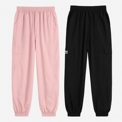 [790]JS Jeanswest Group Girls Overalls Spring and Autumn 2024 New Children's Autumn Pants Girls Casual Sports Pants