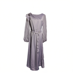 [528]GG     Dress with Cool and Relaxed Feel, Light Luxury and Sophisticated French Purple Style