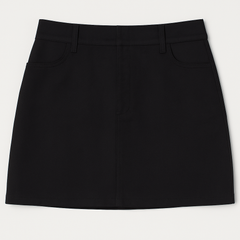 [792]MS Petite high-waisted A-line skirt gray suit skirt spring summer pants skirt bodycon skirt