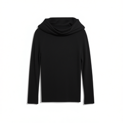 [831]G   COUNTONME New Year Hot Red Romantic One-Shoulder Stretchy Wool Top for Brightening and Slimming
