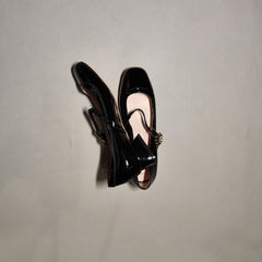 [095]NN Women's Open Toe Thick High Heel Shoes