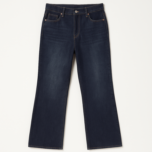 [802]MS Dark Blue American Style Loose Wide-Leg Women's 2025 Spring and Autumn New Drape Relaxed Casual Floor-Length Straight Jeans