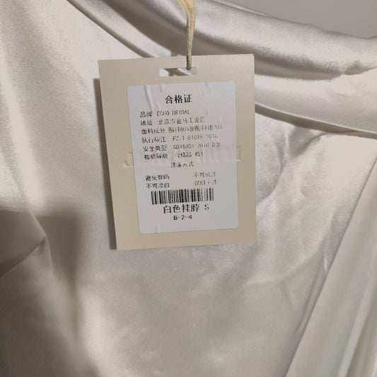 [633]NM    bridal White Custom French Bride Engagement Toast High-end Evening Gown