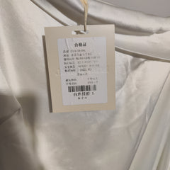 [633]N [Dong Jie's Same Style] echo bridal White Custom French Bride Engagement Toast High-end Evening Gown