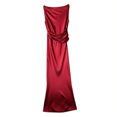 [889]N Echo Bridal Red Wedding Dress "Fiery Passion" Custom-made Engagement and Banquet Wedding Toast Gown
