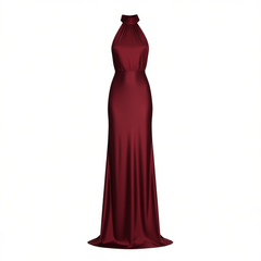 [401]N Echo Bridal Wine Red New Chinese Style Qipao Toasting Evening Gown Bride's Wedding Advanced Satin Morning Robe