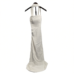 [828]M  French-style lightweight wedding dress, woodland-inspired minimalist travel photography V-neck high-end white slimming small train welcome outgoing cane dress