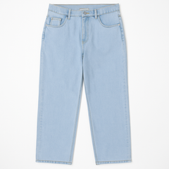 [804]MS High-waist Tencel Jeans Women Summer Lightweight Pear-shaped Large Size Plus Size Slimming Loose Drape Ice Silk Wide-leg Pants