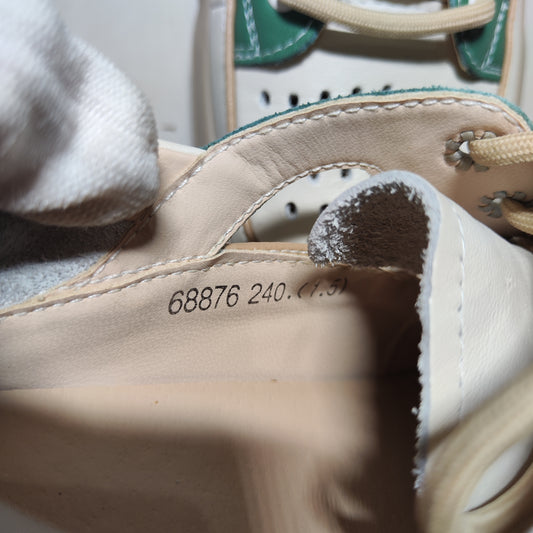 [266]GM  genuine leather sport sandals women platforms breathable hollow mesh white shoes clogs