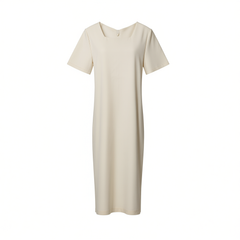 [524]GM   High-end French-style square-neck short-sleeve dress for women