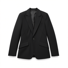 [141]NG  Dark blue commuter formal suit set for women, high-end look, professional business wide-leg pants, blazer two-piece set