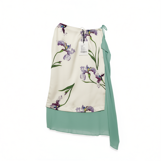 [798]MM  Spring Original Iris Collection Thickened Satin French Soft and Cool Aesthetic Midi Skirt