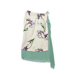 [798]MM  Spring Original Iris Collection Thickened Satin French Soft and Cool Aesthetic Midi Skirt