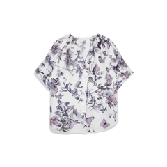 [042]GG    Women's Short Sleeve Shirt - Elegant and Sophisticated