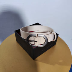 [874]N BeauToday Genuine Leather Women's Belt - BT Retro Style, Fashionable and Unique Design, Ladies' Trousers Belt