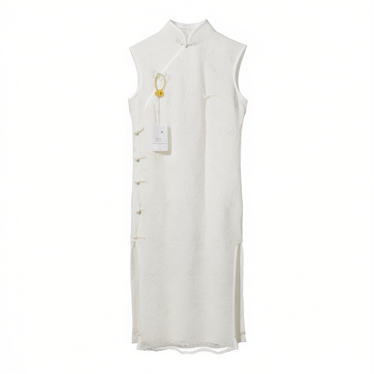 [992]GM  【Special Offer】    Light Champagne Chinese-style Qipao, Engagement Dress & Bridal Toast Gown, Summer Lace Formal Dress with High-end Texture