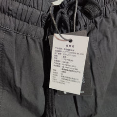 [977]N Black Button Detailing Split Pants Be Like Water Series