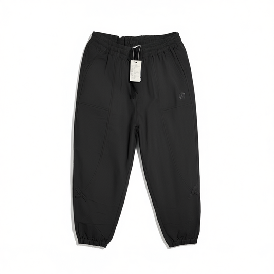[977]NG    Black Button Detailing Split Pants
