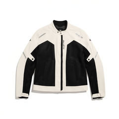[031]N [Carnival Price] SUOLAIT Summer Breathable Motorcycle Riding Suit, Four-Season Windproof, Warm, Cold-Resistant Retro Motorcycle Racing Suit for Men and Women