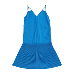 [891]NN Women's Double Strap Pleated Dress French Elegant Beach Vacation Style Maxi Dress