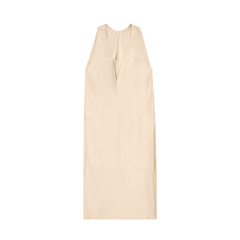 [330]N Meiyang MEIYANG Stripe Dress Textured V-Neck Loose Striped Sleeveless Vest Dress - Monday