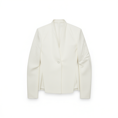[821]N KARFELY Classic Style Japanese-Imported Triacetate Slim-Fit Waist-Cinching Blouse