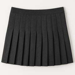 [888]GS   Women's Autumn and Winter 2025 New Fashionable High-Waisted A-Line Wool Pleated Skirt Slimming Versatile Casual Half Skirt