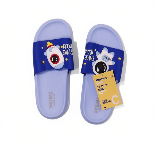 [698]MM  Space Man Children's Slippers Summer Indoor Bathing Non-Slip Soft Sole Slippers for Boys and Girls Outdoor Use