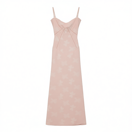 [606]N  Acuda Beautiful Little Skirt for Seaside Vacation, High-End and Super Good-Looking Tea Break French Floral Suspender Dress for Summer