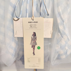 [236]M Oakmoo Basic* Lime Flavor Super Soft Mesh Breathable Plaid Slim Fit Puff Bouffant Skirt
