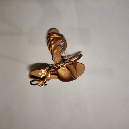 [625]NN Mid Heel Latin Dance Shoes