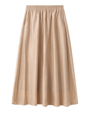 [570]MM Xiaoli Plus Size Women's Clothing Preppy Style Designer Set Cooling and Breathable Acetate Belt Top and Skirt Two-Piece Set