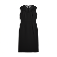 [043]M  ANGELIA ORIGINALS Silk and Acetate Patchwork Sleeveless Dress, New Spring/Summer 2025 Collection #248