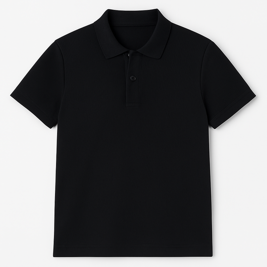 [936]GS   [Clearance] Summer Premium Business Casual Wrinkle-Resistant Collar Polo Shirt Men's Black Short-Sleeve T-Shirt