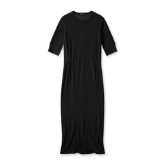 [375]M  [BOSS Week] Intellectual Elegance Summer New Waist-Cinching Short Sleeve Knit Mermaid Dress
