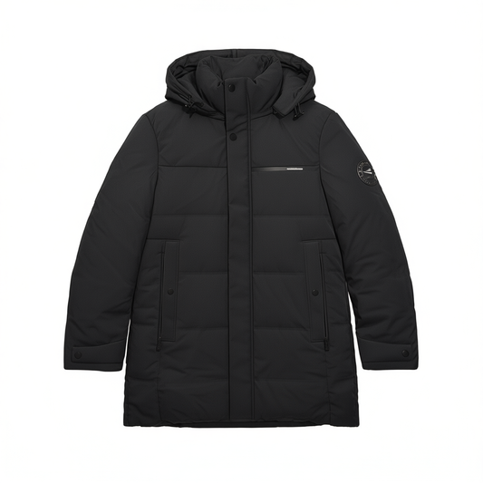 [701]N [Carnival Price] Romon Men's Down Jacket Mid-Length Winter Detachable Hood Thickened for Middle-aged Fathers Warm Winter Coat for Men