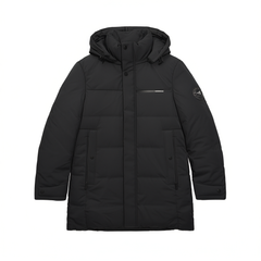 [701]NM  Men's Down Jacket Mid-Length Winter Detachable Hood Thickened for Middle-aged Fathers Warm Winter Coat for Men