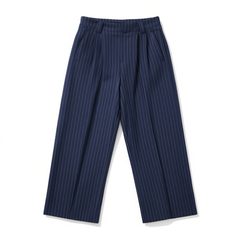 [499]M  Women's Summer Striped Vest Set with Sleeveless Top and Wide-Leg Pants for a High-End Relaxed Style