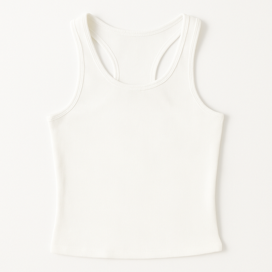 [979]GS    Women's Summer Cross-Back Straps with Built-in Bra Slimming Casual Sports Base Layer Top
