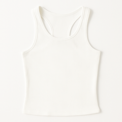 [979]GS    Women's Summer Cross-Back Straps with Built-in Bra Slimming Casual Sports Base Layer Top