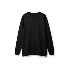 [380] MMMJ   Starry Crew Neck Sweatshirt, Autumn & Winter American Trendy Casual Top for Men