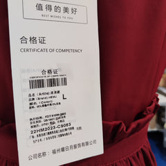 [259]NN Women's Red Strapless Dress