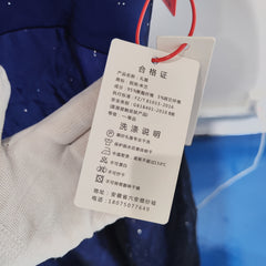 [909]N  OKCEY LAB Kendall Style Short-Length Down Jacket with Embroidery, Stylish Winter Thick Warm Outerwear with Stand-Up Collar Puffer Jacket