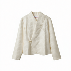[487]G  Xiuguan Tang Xuejing 2025 Spring Embroidery Modified Open Collar New Chinese Style Women's Short Jacket Tang Suit Top